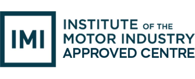 Logo of the Institute of the Motor Industry Approved Centre, featuring a stylised design and text indicating certification.
